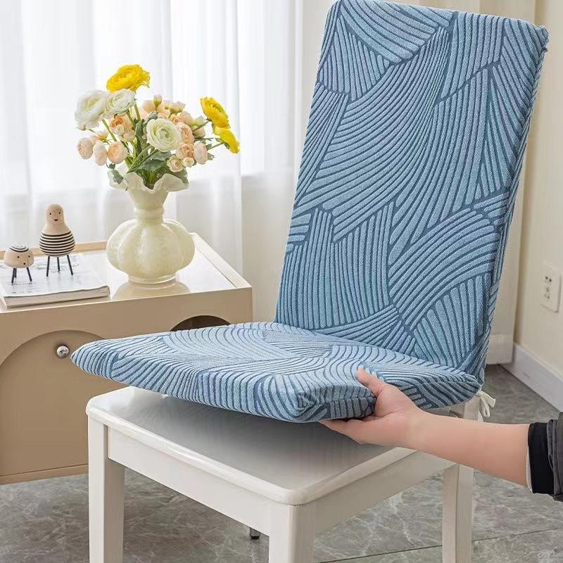 Einfacher neuer Stuhlhussenbezug Kissen Stuhlhussenbezug Universal Elastisches Kissen Kissen Integrierter Sitz Hockerbezug 50*40*40cm gray