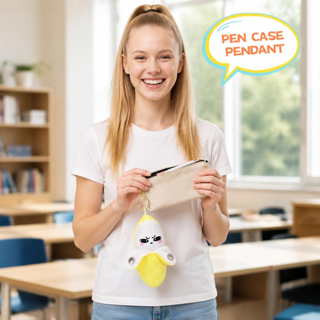 Plush Toy Musical Instrument with Human Body Sensor Soft Stuffed Animal Keychain for Interactive Play and Sensory Stimulation