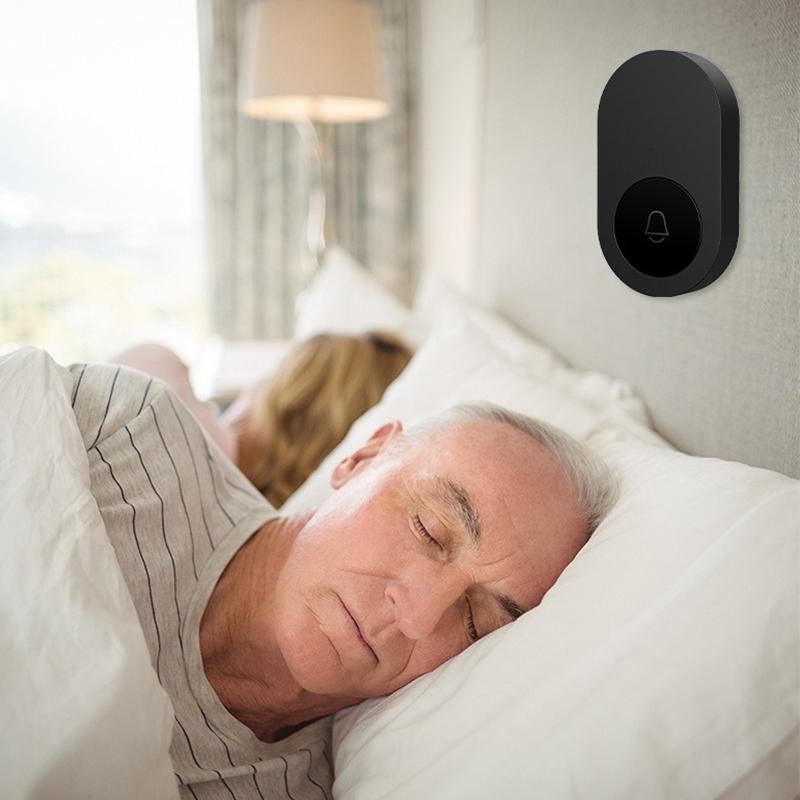 Wireless Doorbell Rain Proof Accurate Control 38 Melodies Portable USB Door Bell Ringer for Home