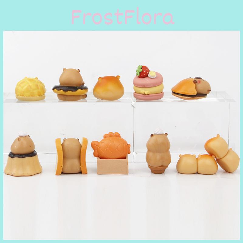 Adorable Mini Capybara Figures Bakery Collection Blind Box Cute Toy Models Set