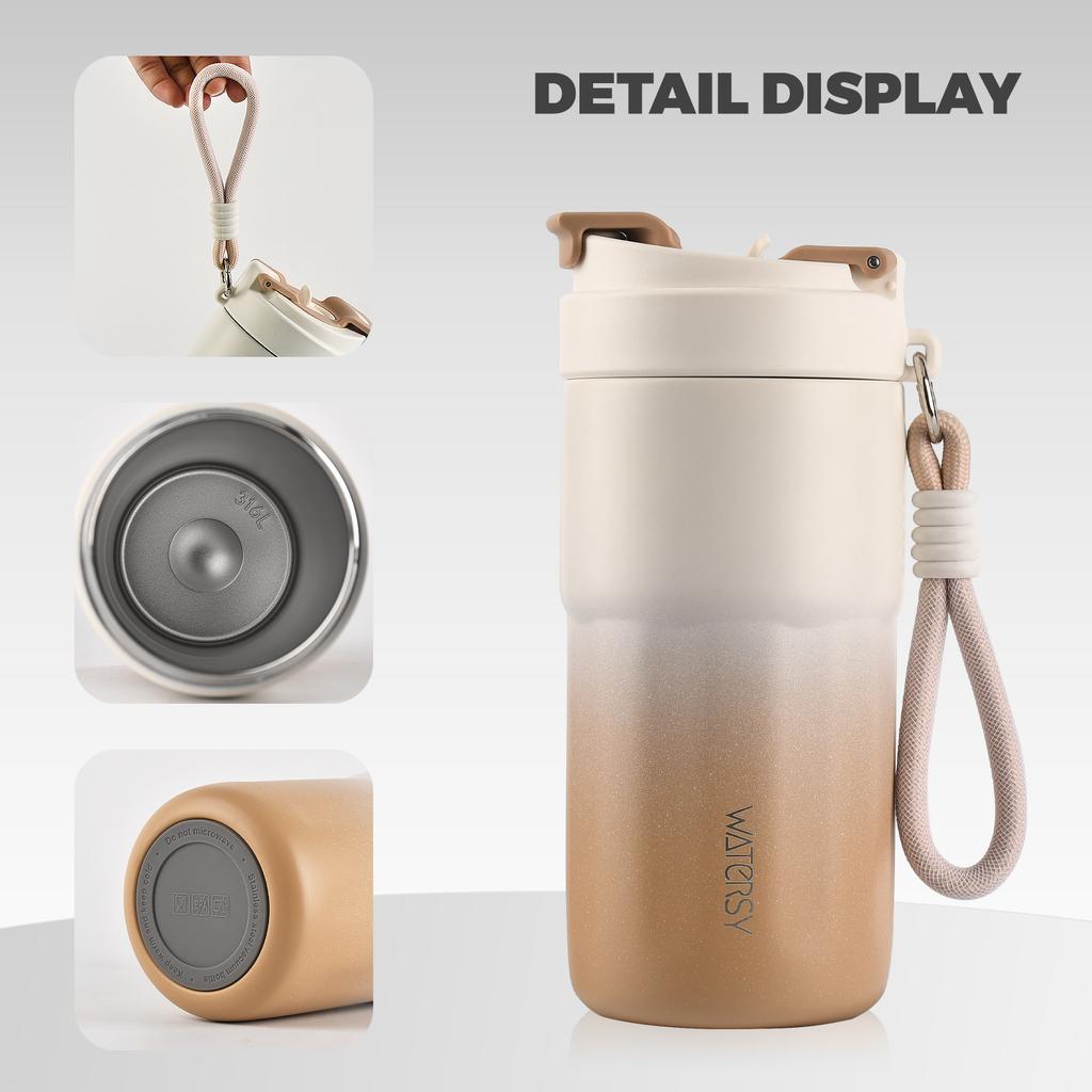 400/550ML Stainless Steel Coffee Thermal Cup 316 Vacuum Flasks Office Home for Hot & Cold Insulated Bottle Car Travel Mug