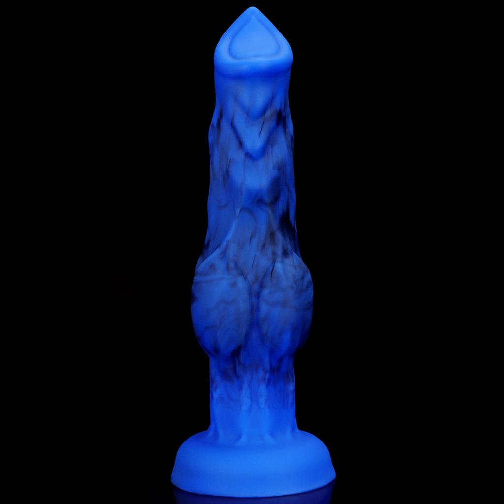 Liquid Silicone Shaped Makeup Simulation Dog Dildo Anal Dilation Penis Female Masturbation Product