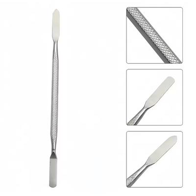 3 Stück Dentalzementspatel Edelstahl Mischspatel Ausrüstung Doppelseitig Nagelkunst Make-up Foundation Mischstab
