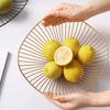 Metal Fruit Basket Morden Wire Snack Bread Vegetable Storage Bowls Kitchen Eggs Dessert Holder Nordic Style Organizer Cake Stand