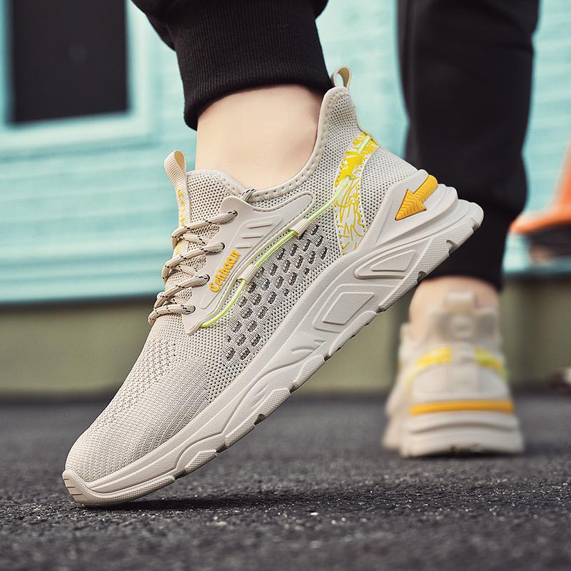 High Quality Casual Comfort Sneaker Outdoor Anti Slip Mesh Ventilate Running Footwear Men Trendy Soft Sole Sports Shoes