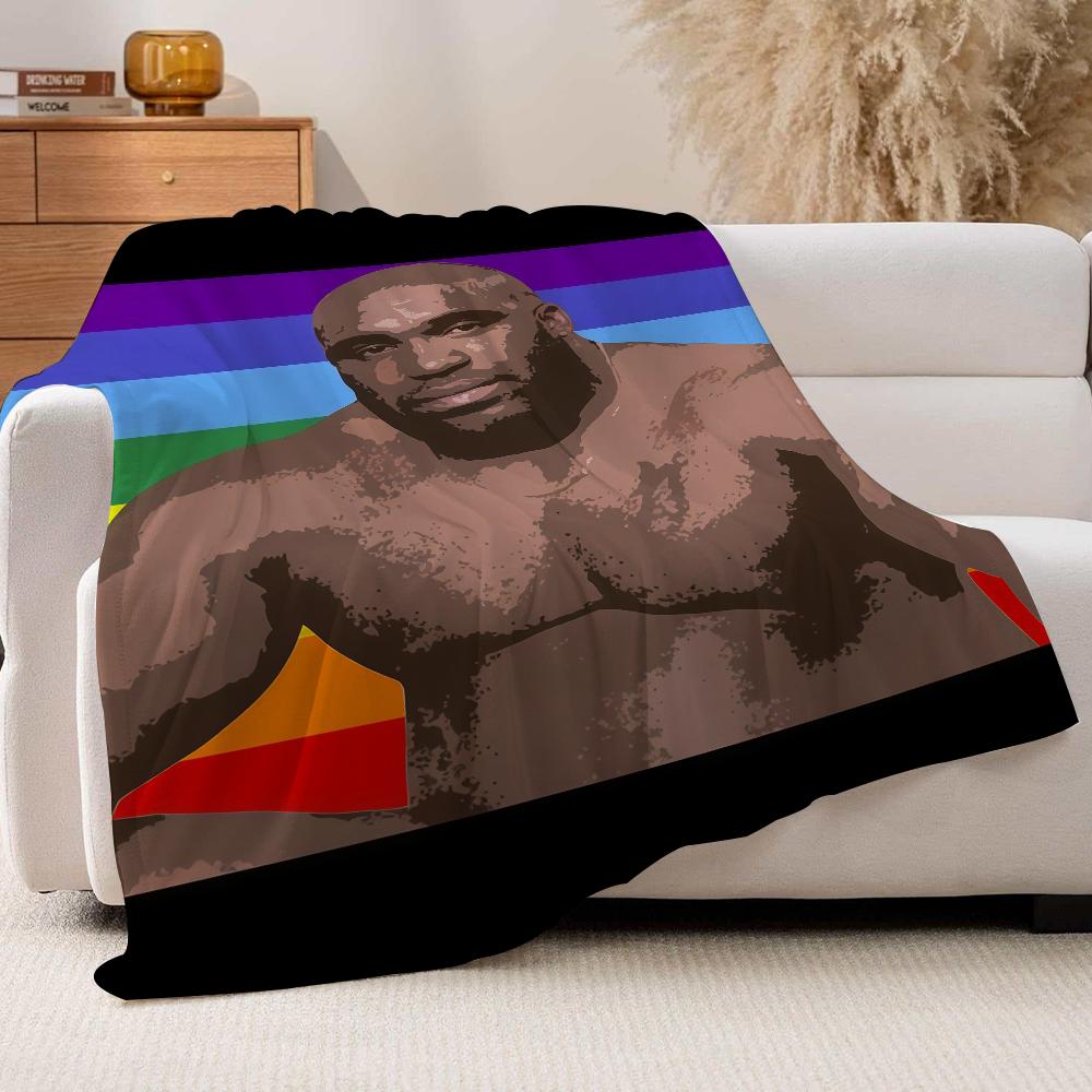 Funny print B Barry Wood Blanket For Sofa Office Bed Plane Travel Sleep Read Relax Camping Soft And Warm