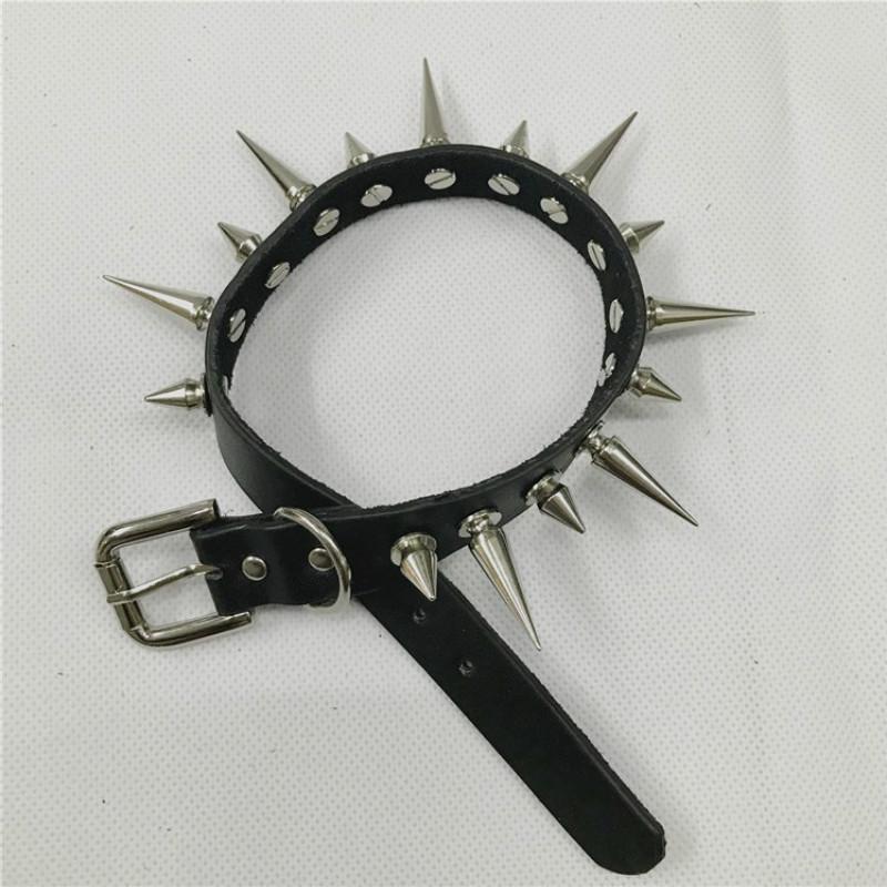 Punk Rock Gothic Chokers Women Men Leather Spike Rivet Stud Collar Choker Necklace Statement Jewelry