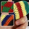 1/3/6/12Pcs Geometric Pattern Handmade Knitted Footbag Sack Durable Magic Juggling Balls  Children