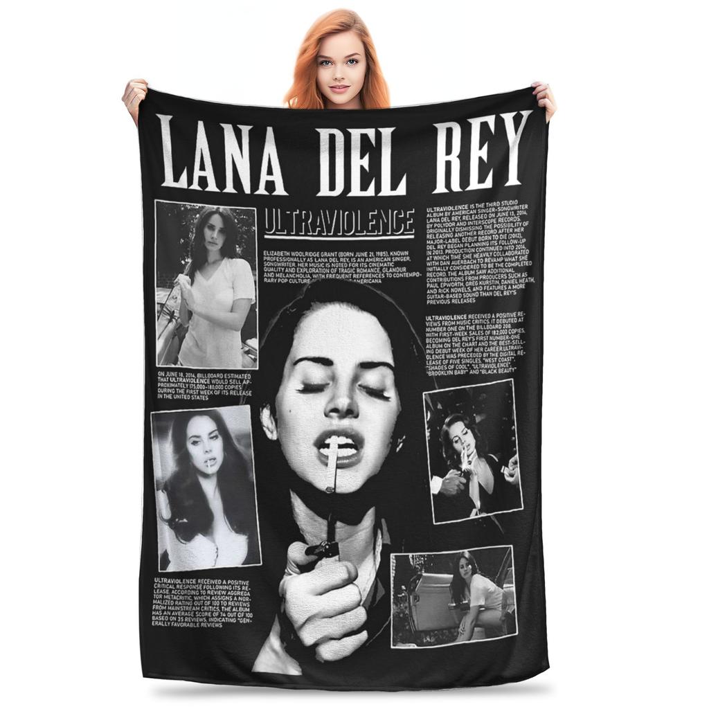 Lana Del Rey Dio Gesù Coperte Traspiranti Flanella Coperta da Divano per Casa Camera da Letto Viaggio Plaid Copriletto Piumino