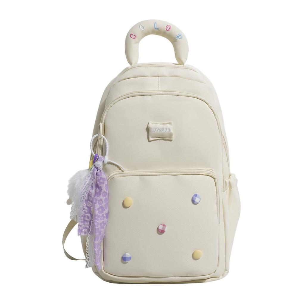 Girls School Backpack Cute Large Capacity Lightweight for Elementary High School Students Travel
