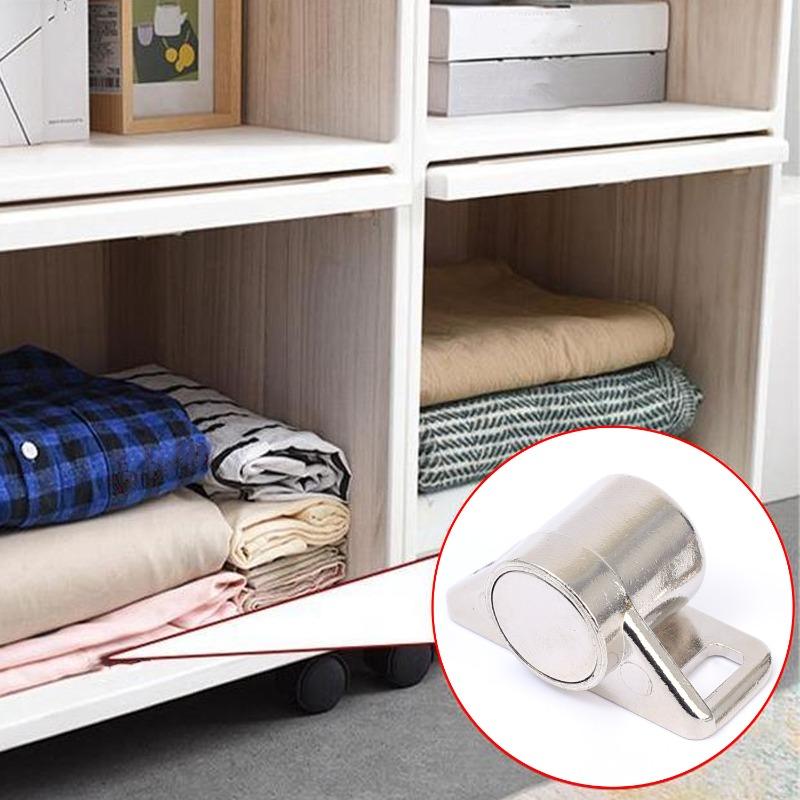 12-1Sets Magnet Cabinet Door Catch Powerful Alloy Cupboard Wardrobe Drawer Magnetic Latches Closer Door Stops Furniture Hardware