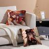 H-Hu Tao Anime Pillow Cover For Bedroom Room And Living Room Sofa Decorative Cushion Cover