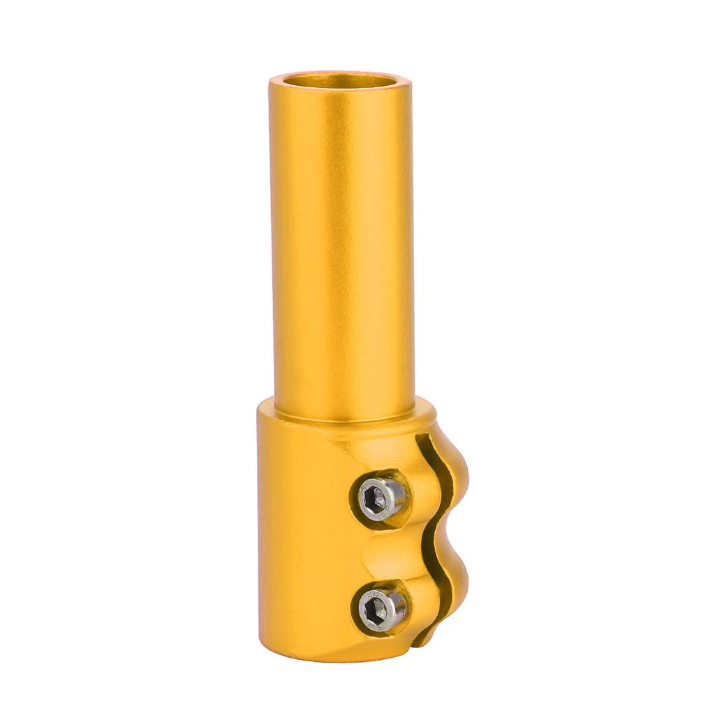 Bicycle Mountain Bike Handlebar Fork Stem Riser Rise Up Extender Extension Adaptor Parts (Gold)