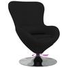 Egg Chair Black 63 X 73 X 90 Cm Fabric