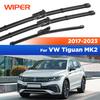 Wiper Front & Rear Wiper Blades Set For VW Tiguan MK2 2017 2018     Windshield Windscreen Window 26"+21"+14"