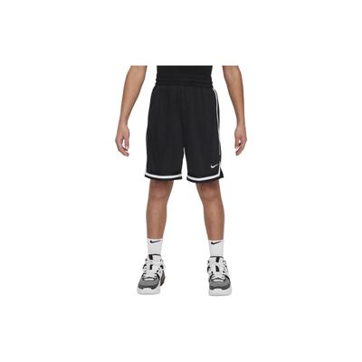 Kids Basketball Shorts Logo Print Elastic Straight Leg Shorts Kids Shorts Black FJ6802010