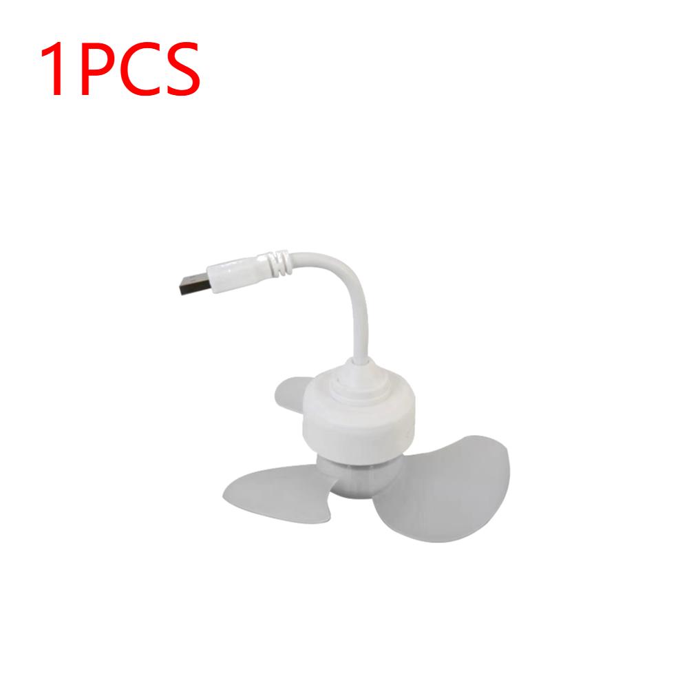 1-3Pcs LED Mini Ceiling Fan E27 Base/USB Chandelier Ceiling Fan Hose Extender Light Bulb Fan with Socket for Bedroom Living Room