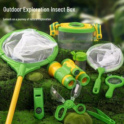 Children's Outdoor Insect Catching Kit with Butterfly Net and Observation Box