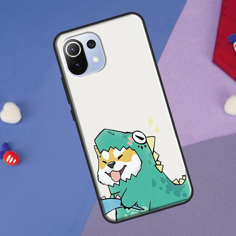 Couple Matching Cute Dinosaur Cover For Xiaomi 14 Ultra 13 11T 12T 13T 14T Pro POCO X7 X6 Pro X3 X5 F3 F5 M6 F6 Pro Case