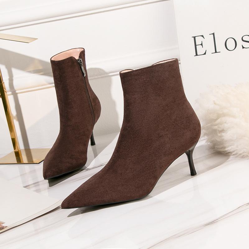 

Простые женские сапоги тонкий каблук высокий каблук тонкие сапоги заостренные и голые сапоги тонкие короткие сапоги детские 41