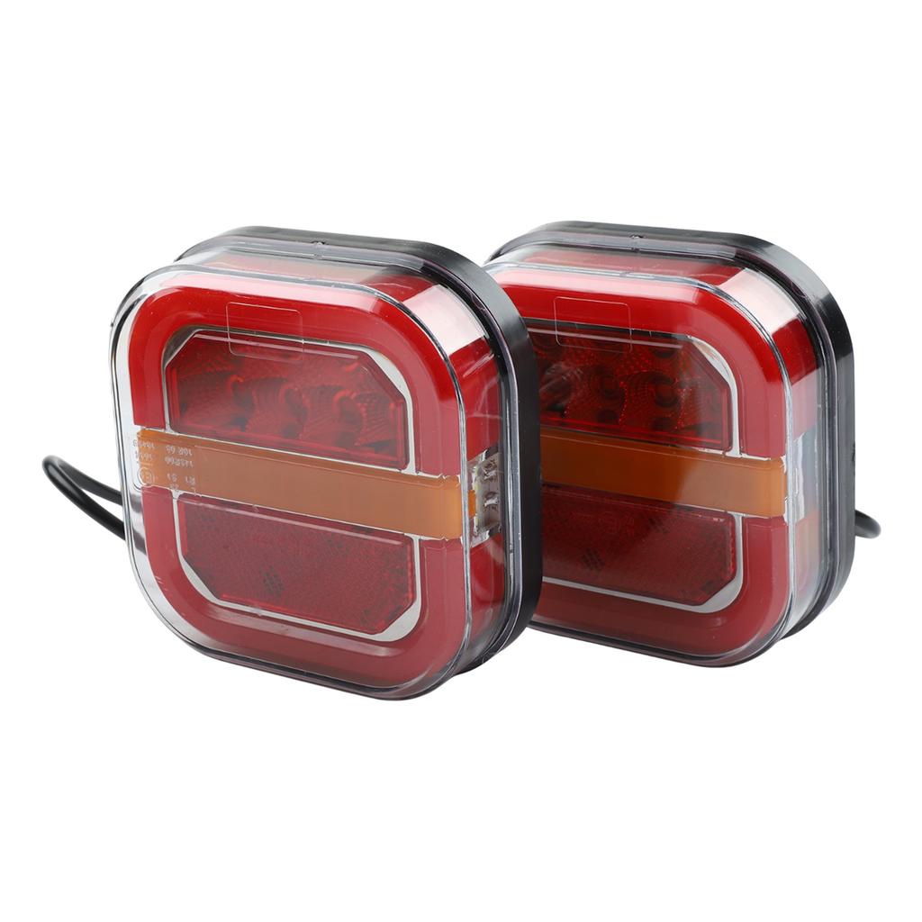For Buses Brake Lights 12 24V Trailers 4cm Thickness 28 LEDs 3-5W Power 50,000 Hour Lifespan PC And Plastic Material
