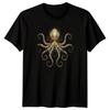 Octopus Art Deco Marine Life Mens TTshirt Geometric Sea Animal Tee