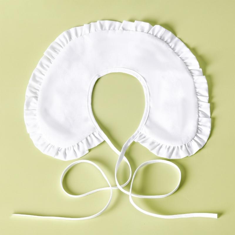 Elegant Decorative Collar Faux Collar For Children School Uniform Easy To Wear Detachable Ruffled Collar Outfit Enhancer