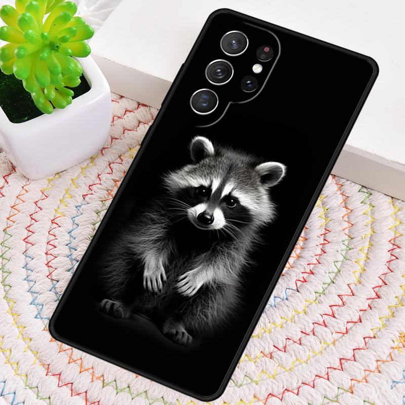 Raccoon TPU Phone Case For Samsung Galaxy note 10 pro S26 S25 S24 S23 S22 Ultra Plus S21 FE S20 Shockproof Cover