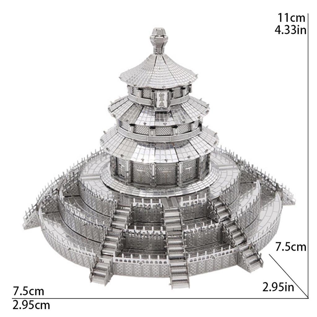 3D Metal DIY Puzzle Model Kit for Adults: Interlocking Educational Toy