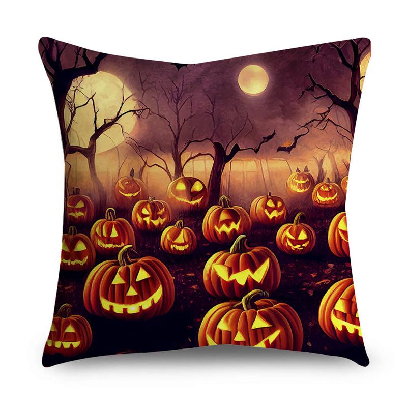 Halloween Easter Printed Pattern Cushion Cover for Home Living Room Sofa Decoration Throw Pillow Pillowcase