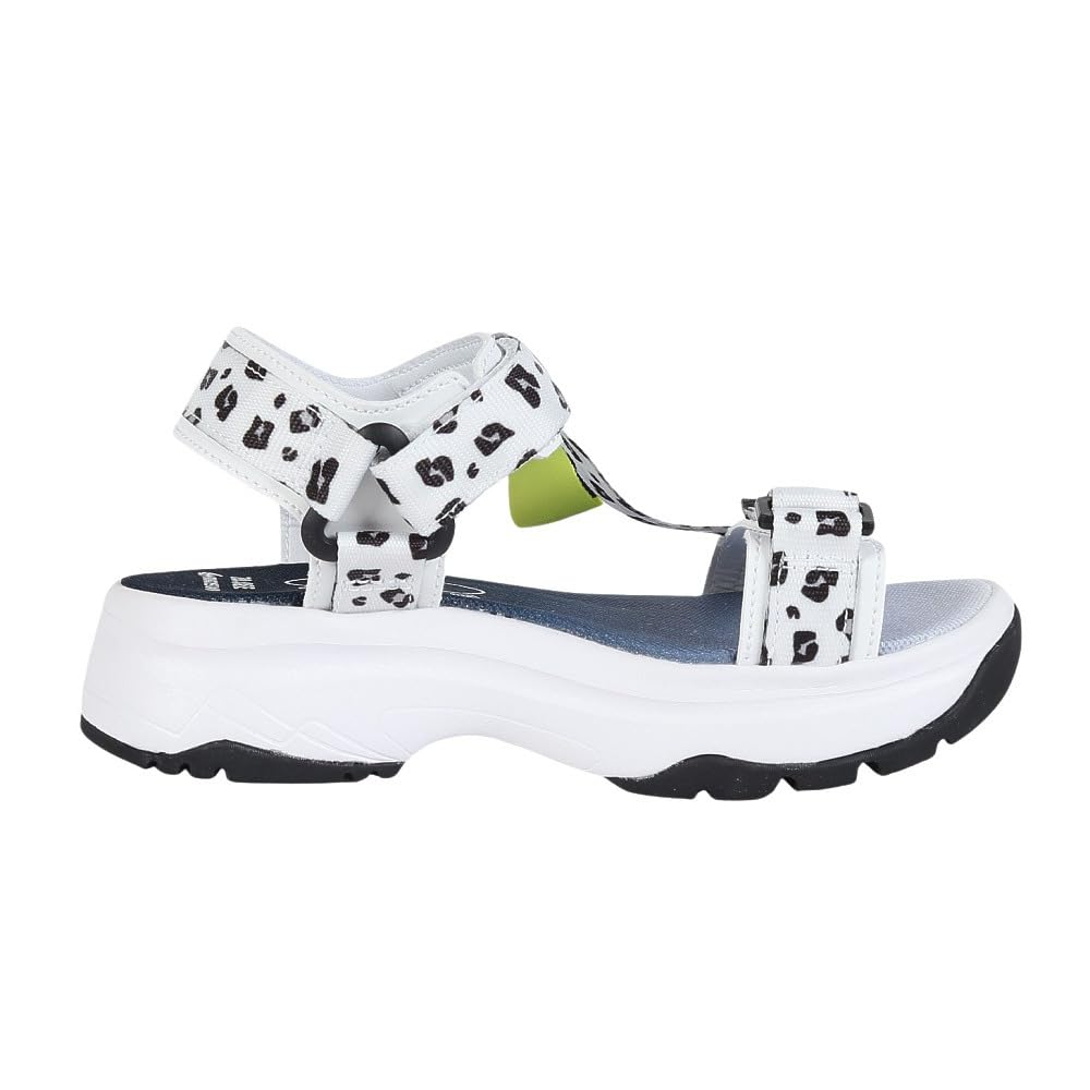 Sandales NM J129 Filles cm 2E [Moonstar] Blanc/Animal 22.0