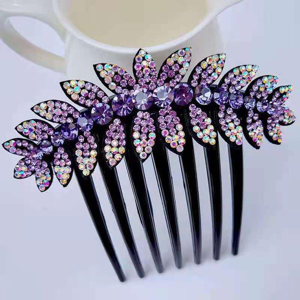 Elegant Hairpins For Girls Flower Leaves Women Hair Comb Hair Claws Korean Barrettes Hair Clips