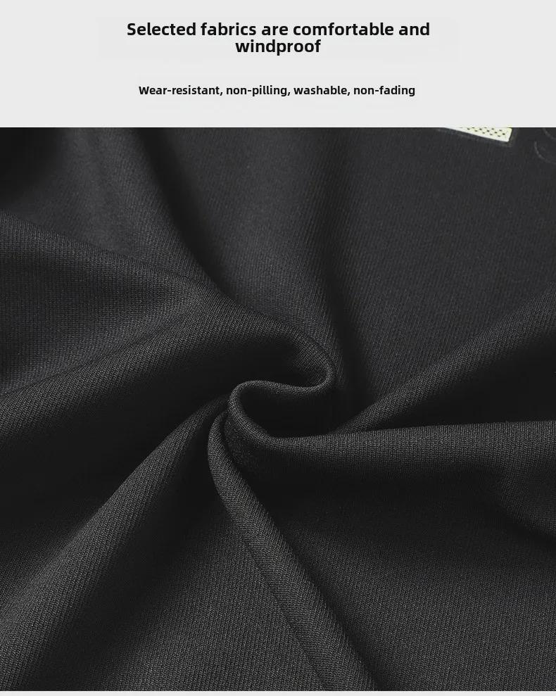 Costum sport casual din două piese pentru bărbați, cu cardigan și jachetă în dungi, toamnă