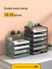 A3A4 Metall Desktop Aktenorganizer Rack - Büroarbeitsplatz Dokumentenhalter
