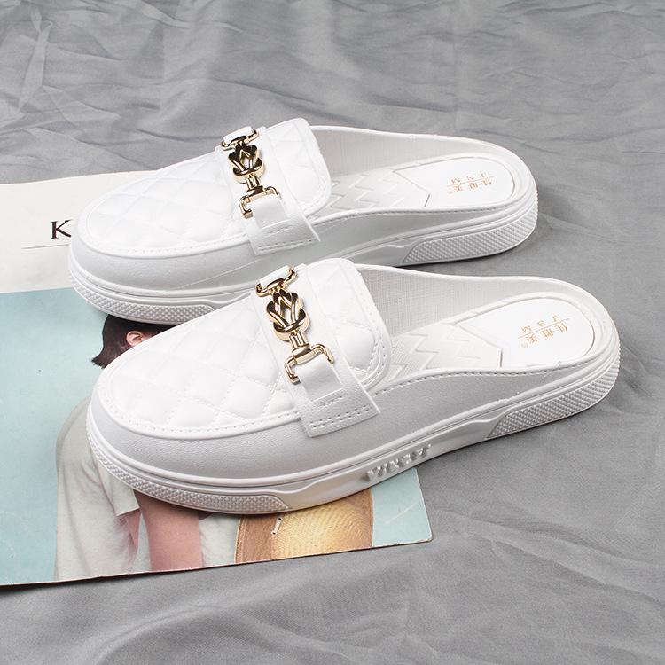 Yuzhihao Women s Thick Sole Spring/Summer Half Open Toe Slippers for Home and Outdoors 36