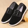 Spring and autumn couple cloth shoes velvet black cloth shoes soft sole wear-resistant work shoes versatile elastic mouth cloth shoes