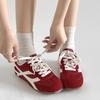 Popular retro with skirt inner height increase flat-soled Forrest Gump training shoes women's 2025 new summer soft-soled casual board shoes