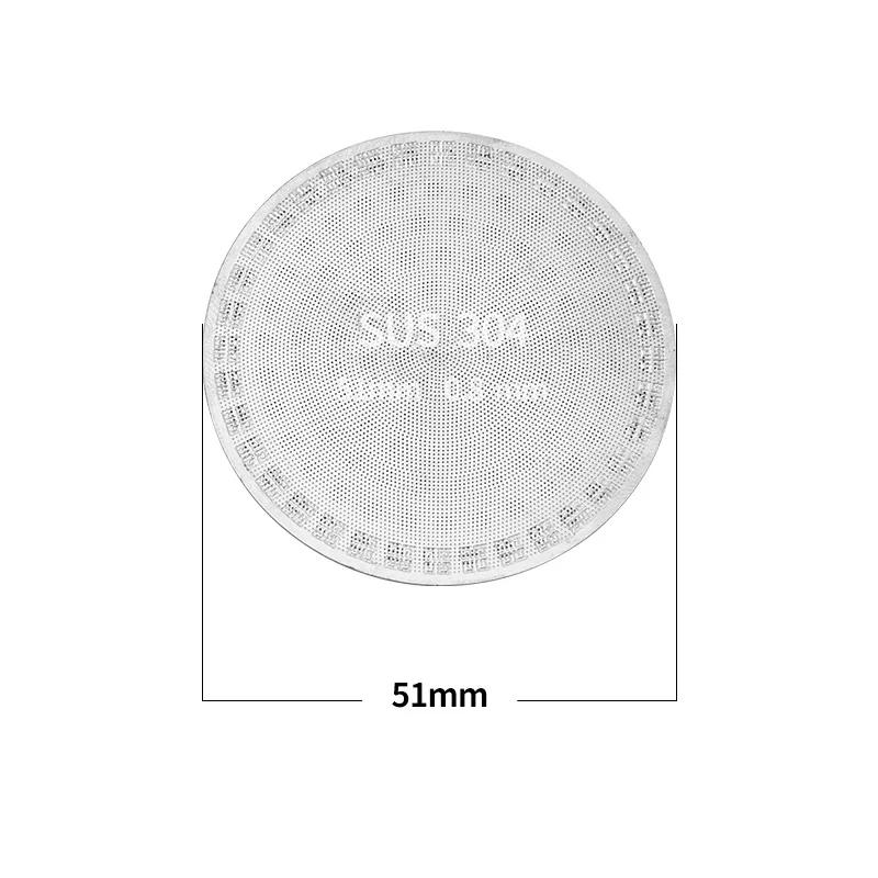 

Double Layer Coffee Filter Screen, 304 Stainless Steel Metal Heat Resistant Coffee Screen 51/53/58mm Espresso Machine Accessory