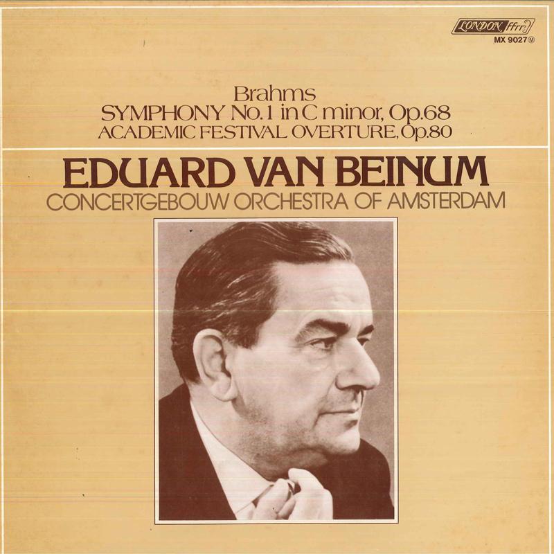 

LP Record EDUARD VAN BEINUM(COND.)/CONCERGEVO - Brahms/Symphony No.1in C Minor Op.6 MX9027 KING 1978 Japan Classical Used