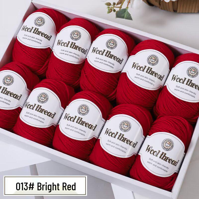 Wool Blend Yarn Ball - Medium Thickness for DIY Knitting Projects