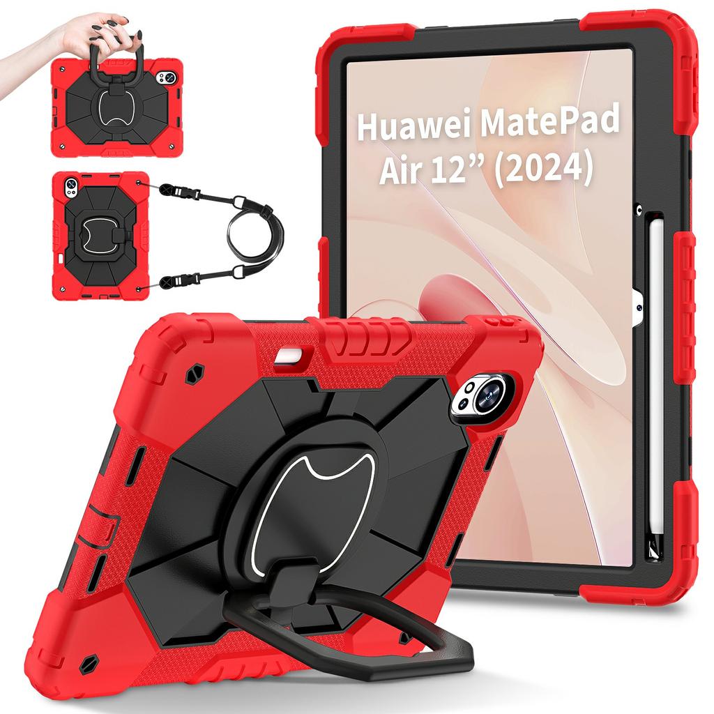 For Huawei MatePad Air (2024) Case Silicone+PC Kickstand Tablet Cover