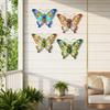 Large Cutout Metal Butterfly Wall Art, Rust-Proof Outdoor Metal Sculpture For Garden Fence Patio Yard - Unique Gift