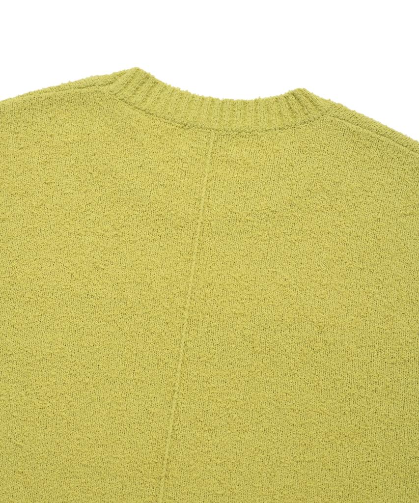 COVERNAT Middle C Logo Crewneck Knit Light Lime