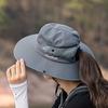 100% Polyester 9002 Summer Outdoor Sun Hat, Breathable Sun Hat, Folding Sun Hat, Female Ponytail Hole Fisherman Hat