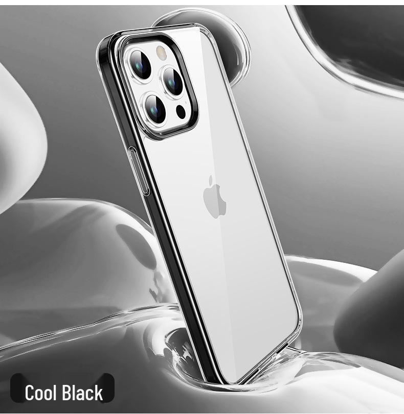 iPhone 14/15 Transparent Airbag Anti-Drop Case with Back Panel iPhone 13 Pro Max
