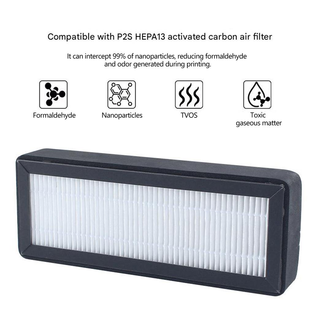 Activating Carbon Filter Air Purification Filter Replacement 3D Printer Parts Improving Air Quality For P2S Accessories