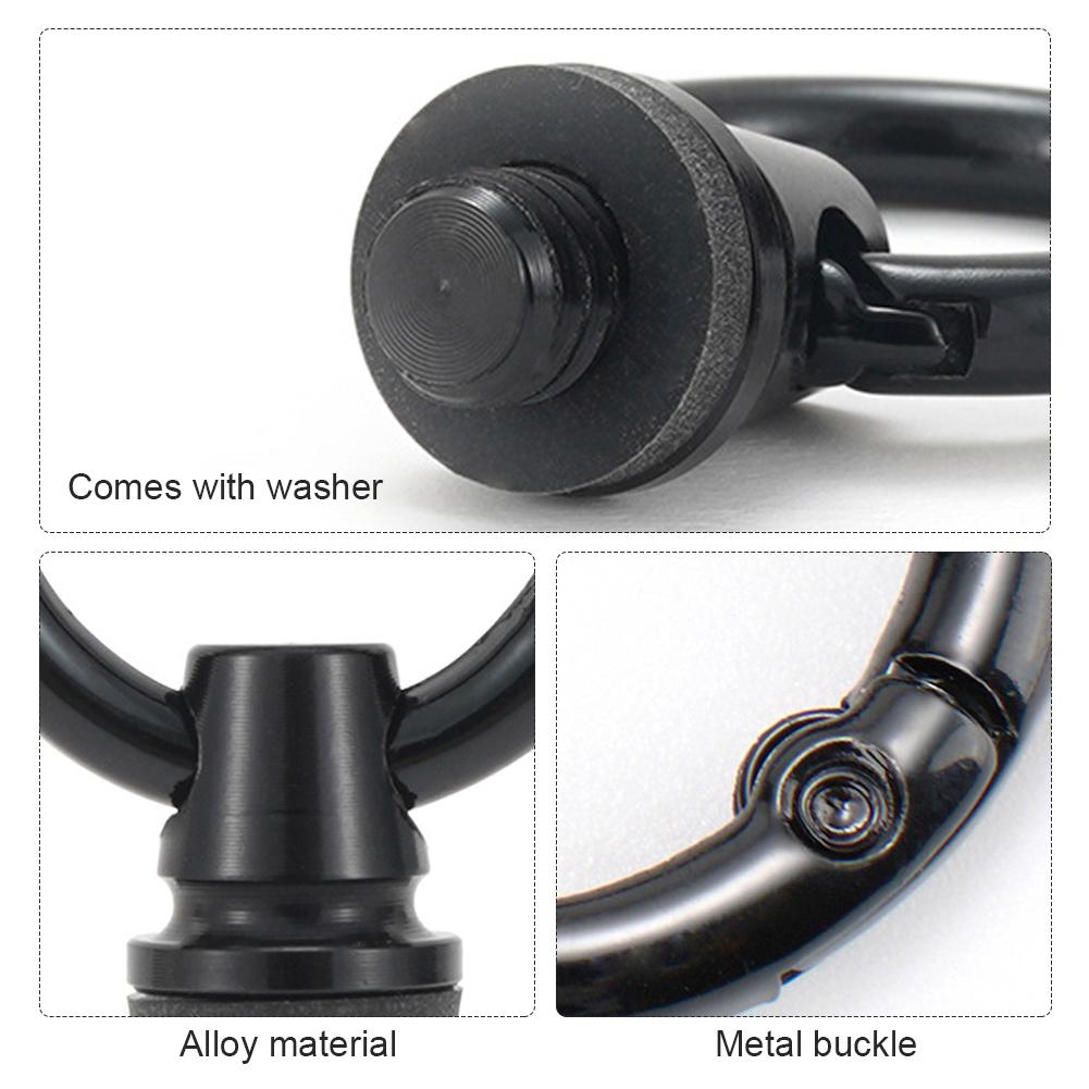 Camping Light Hanging Ring with Large Opening Camping Lamp Fixture Hook 1/4 Inch Thread Tent Flashlight Ring for Hiking Camping