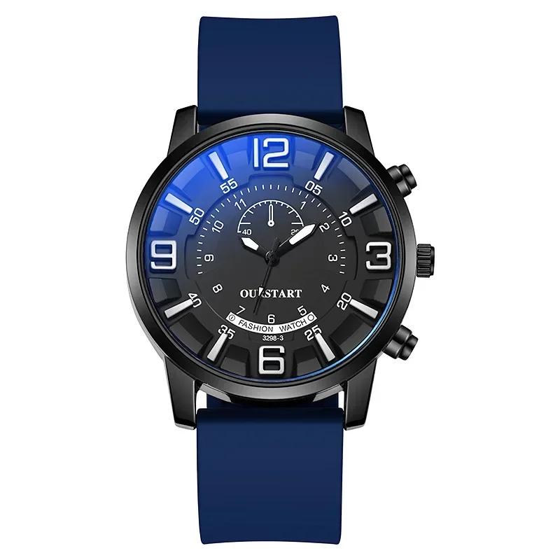 Fashion Silicone Men Watches Big Dial Quartz Wristwatches Simple Watches Reloj Male Casual Watch Clock Gift Reloj Hombre