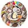 Hedgehog Graffiti Cartoon Stickers - 50 Cute, Waterproof Animal Designs for DIY Projects