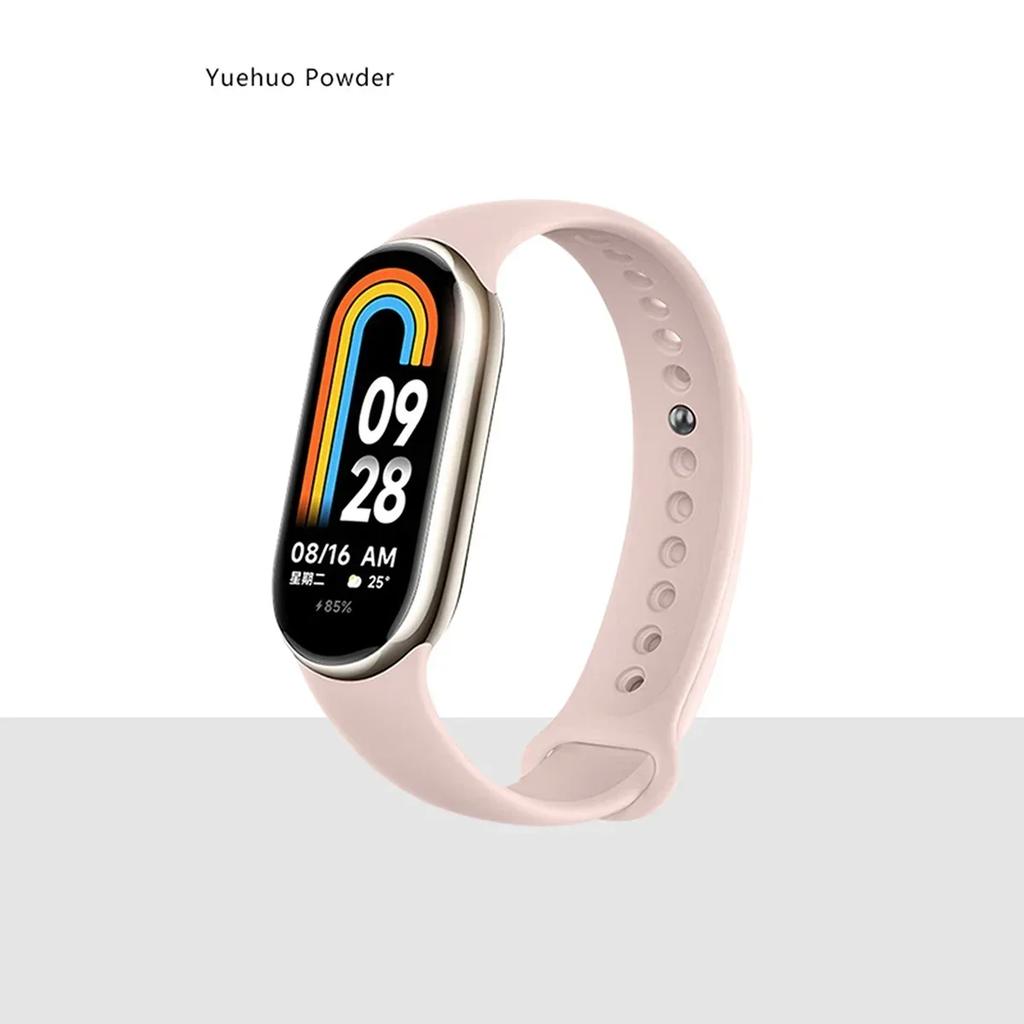 Silicone Strap for Xiaomi Mi Band 9 8 Strap NFC Sports Rubber Bracelet Wristband Pulseira Correa Smart for Mi Band 8/9 Accessory
